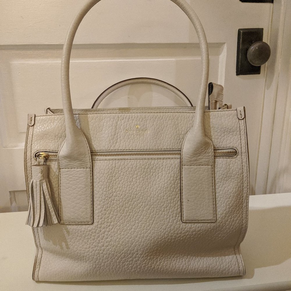 White Leather kate spade Satchel